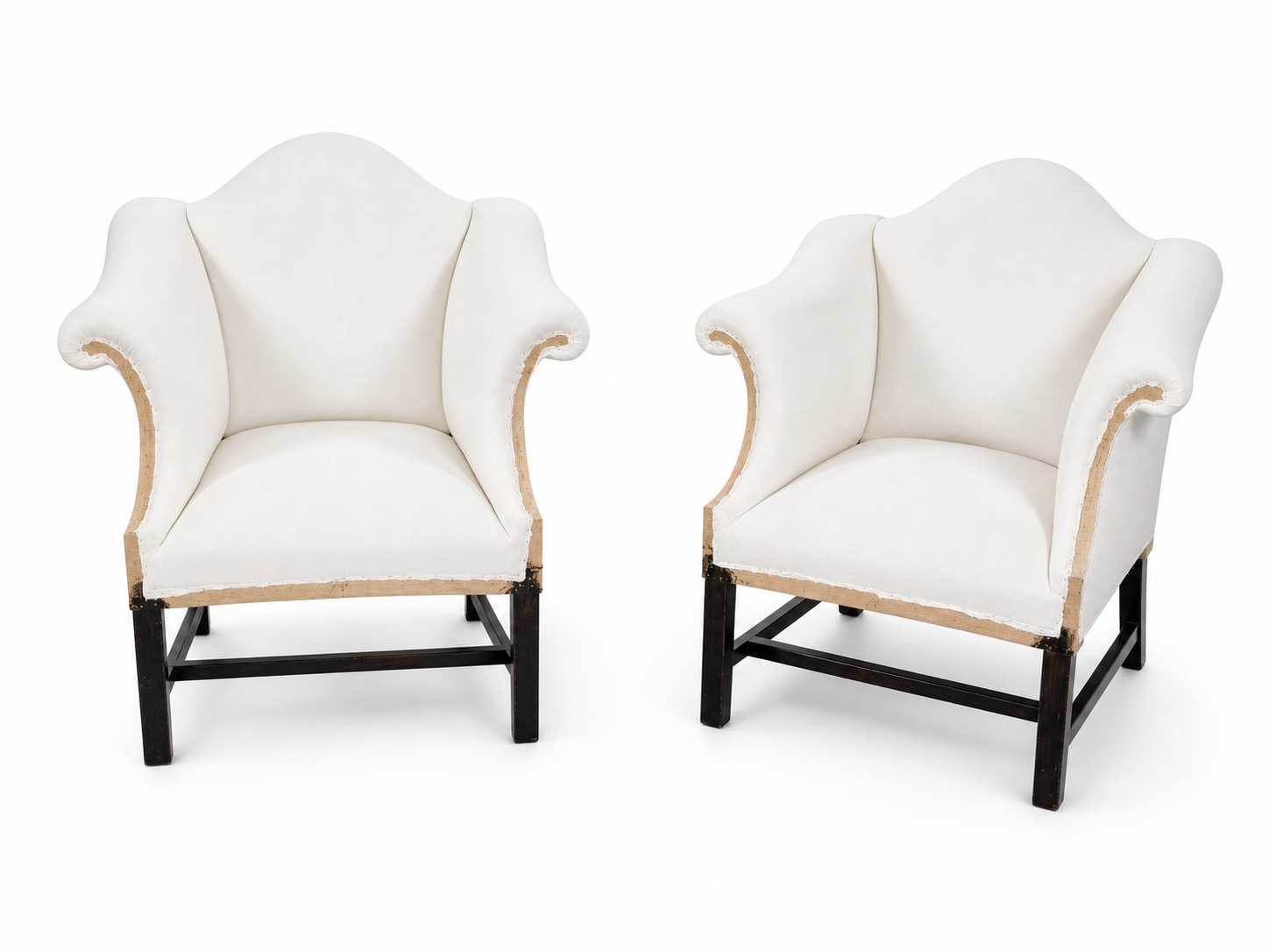 Pair of Camel Back Chairs