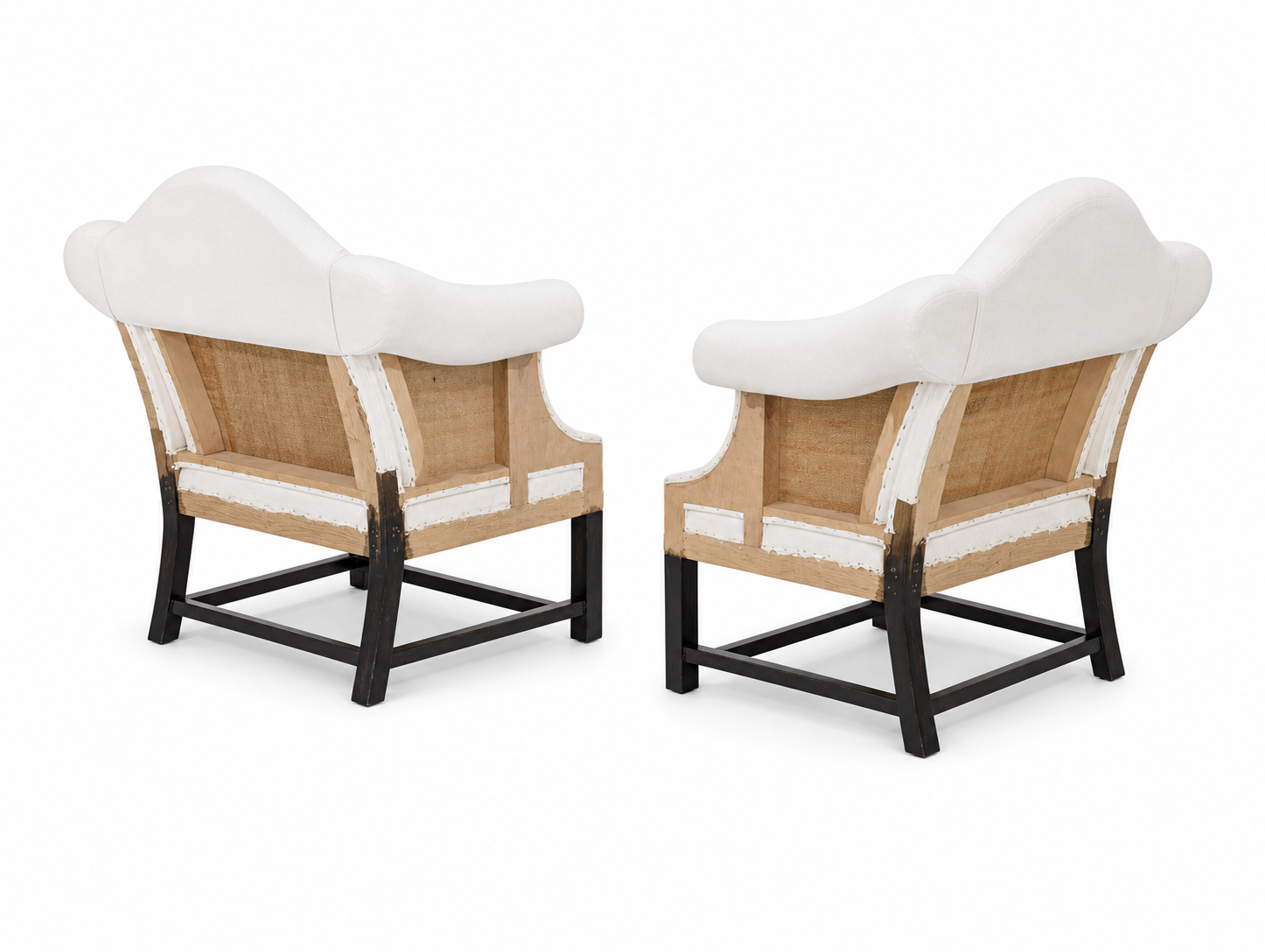 Pair of Camel Back Chairs - Image 2