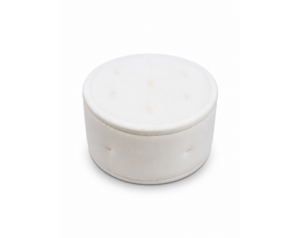 Greek Stitch Round Ottoman