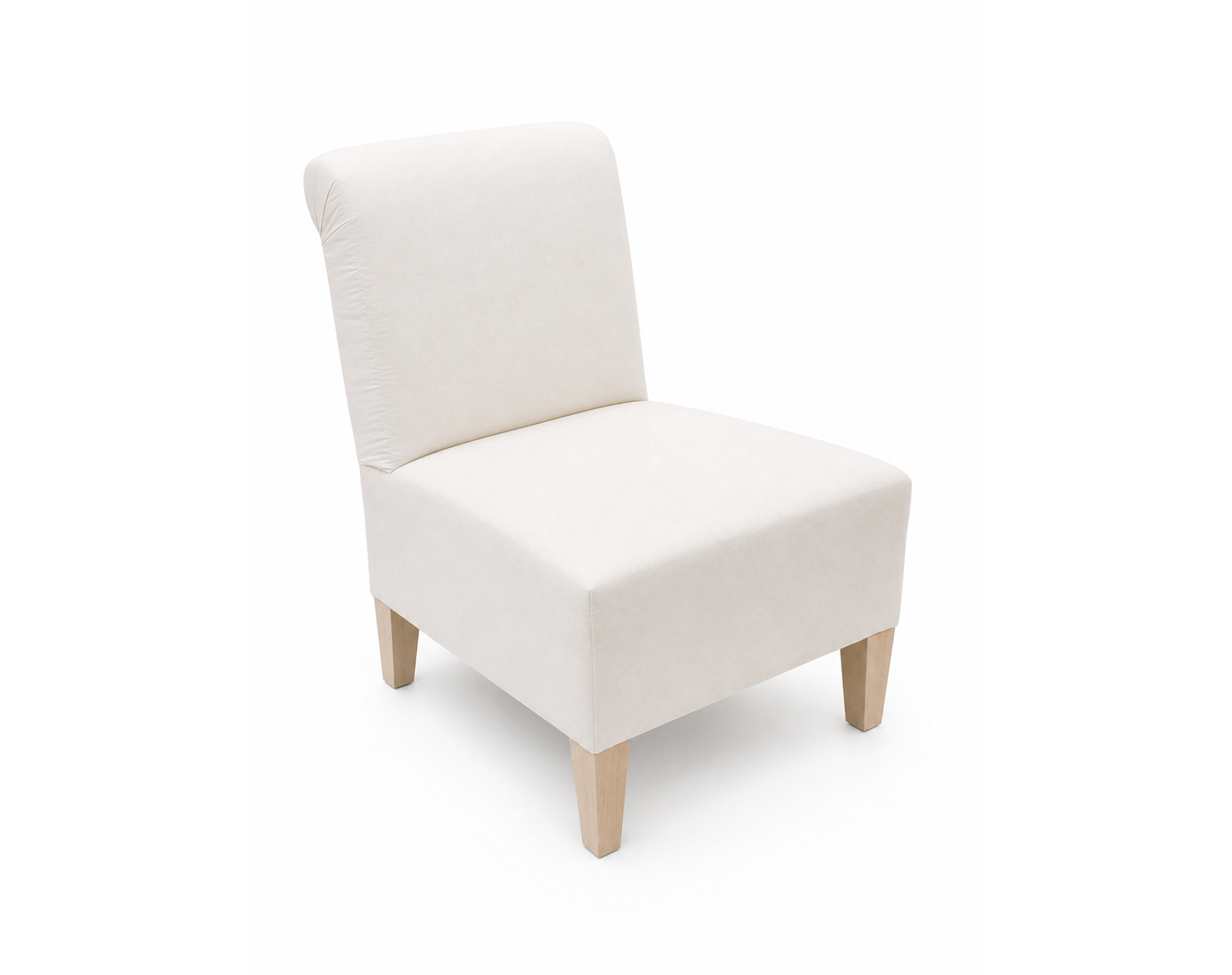 Scrolled Back Slipper Chair