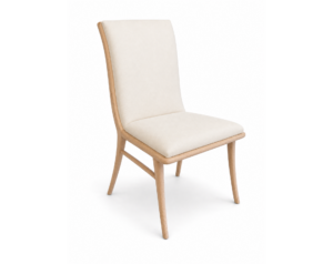 Armless Dining Chair With Exposed Wood Frame